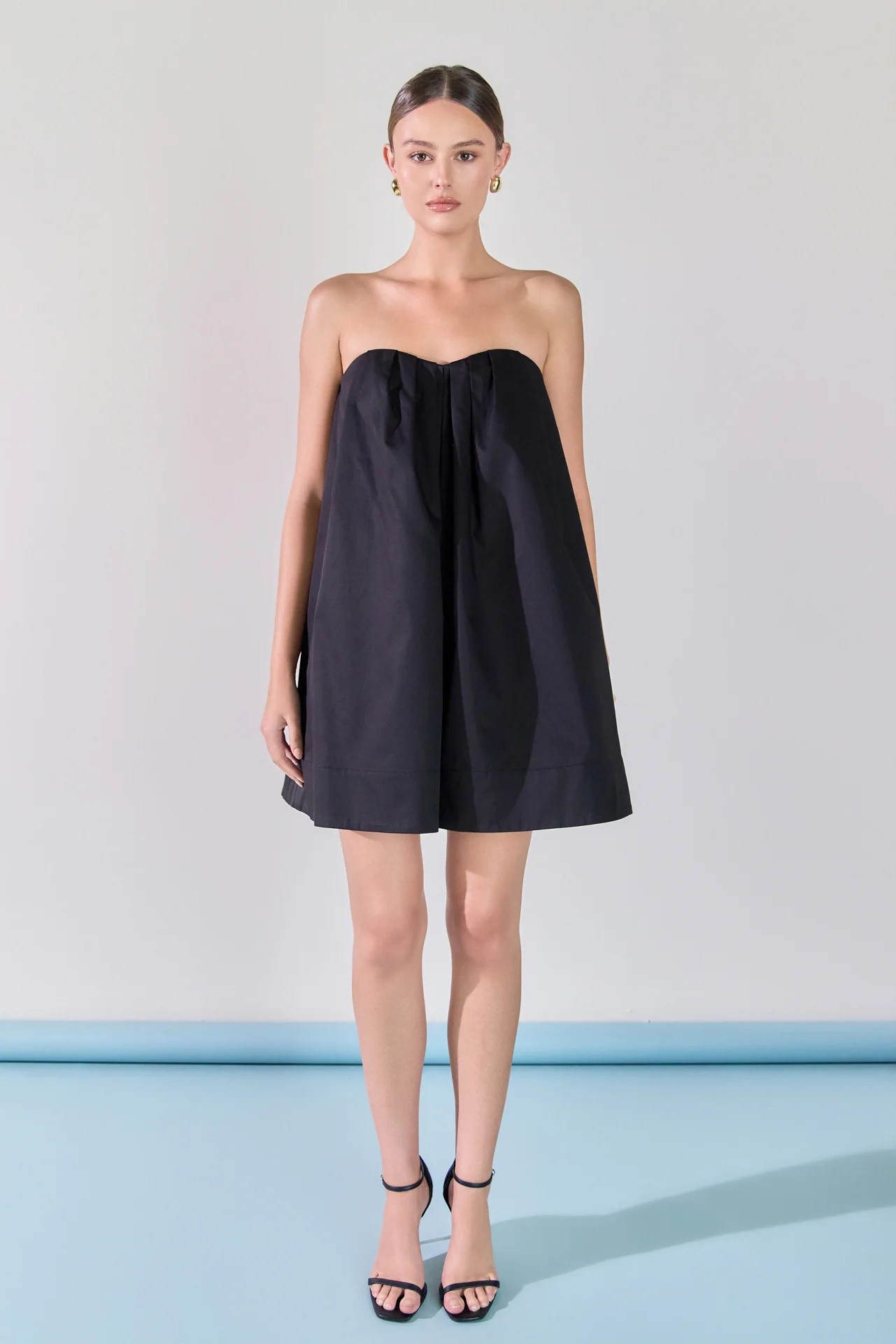 Strapless Pintuck Detail Mini Dress | Endless Rose