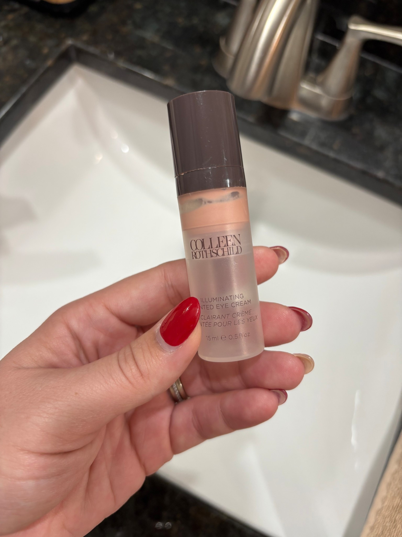 Brightens and lightens my under eyes without drying them off! I’m older and need hydrated eyes lol 

#LTKselfcare #LTKgrwm