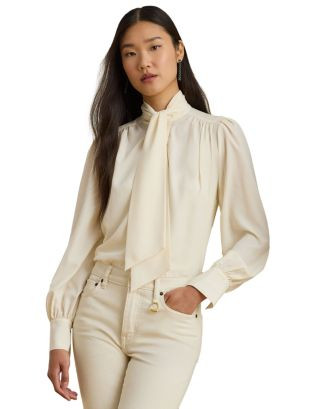 Georgette Tie Neck Blouse | Bloomingdale's (US)