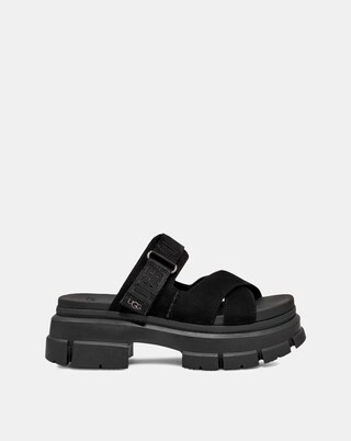 Ugg Ashton Ankle Chunky Slide D Fit | Simply Be (UK)