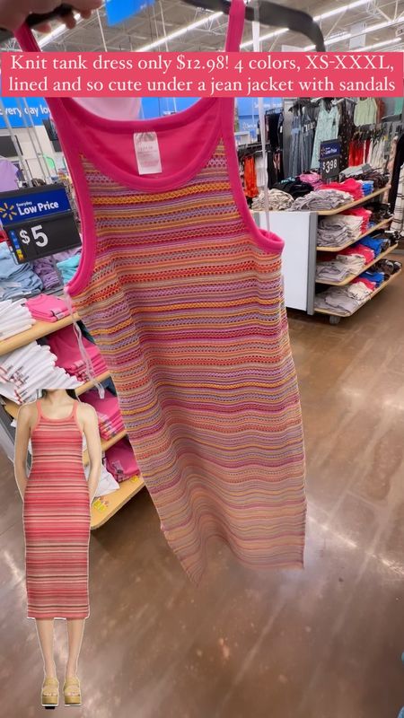 These Walmart knit dresses are so cute and remind me of Free People (but they’re only $12.98!)! 4 colors, XS-XXXL, juniors sizing, so I’d size up if between sizes.  …………… knit tank dress knit dress tank dress strappy dress casual dress beach dress beachy dress colorful dress walmart finds under $20 walmart dress walmart dress under $20 dress under $25 summer dress summer outfit vacation dress vacation outfit plus size dress fitted dress midi dress maxi dress free people dupe free people look for less free people dresses free people dress striped dress sweater dress juniors dress wlamart new arrivals midsize dress dress under $50 summer wedding guest dress casual wedding guest dress dress with sandals summer trends summer finds casual outfit casual look swim cover swimsuit cover swim Coverup swimsuit coverup 

#LTKSwim #LTKFindsUnder50 #LTKWedding