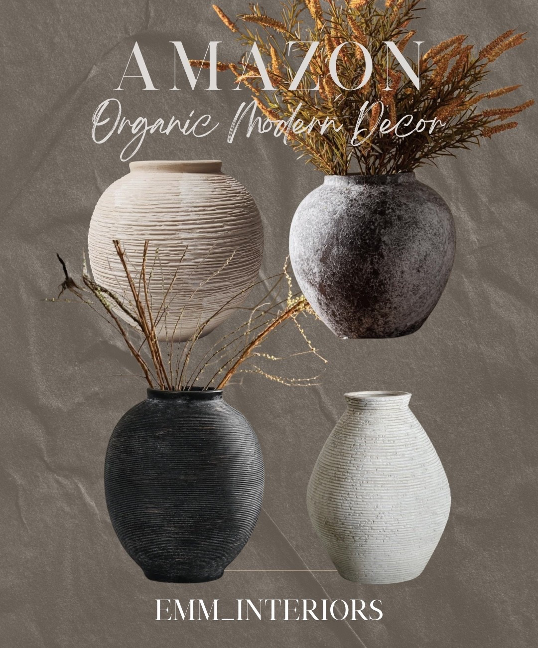 Elevate your space with these stylish rustic vases. Perfect for any room! #homedecor #rusticvases #moderndesign

#LTKHome #LTKmomlife #LTKSeasonal