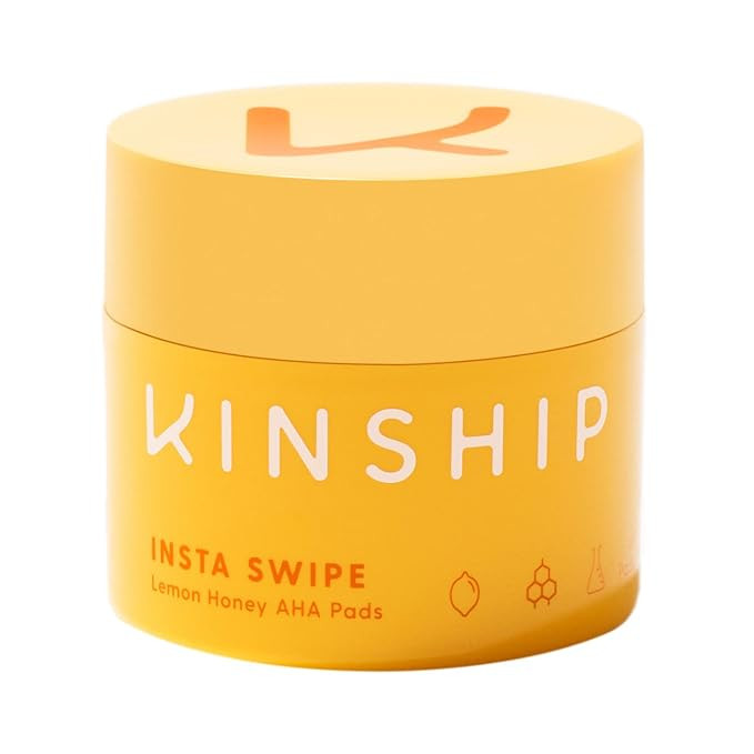 Kinship Insta Swipe Lemon Honey AHA Pads - Exfoliating Wipes with Glycolic Acid and Manuka Honey ... | Amazon (US)