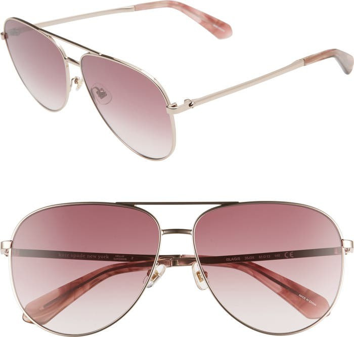 isla 61mm aviator sunglasses | Nordstrom