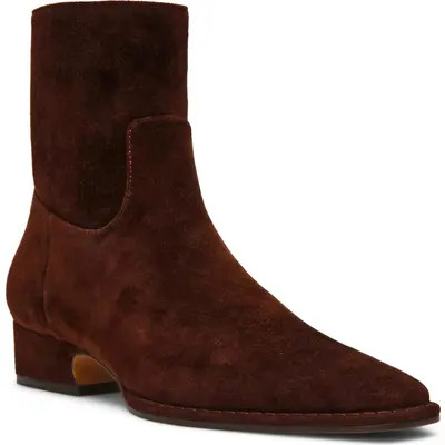 Steve Madden Define Block Heel Bootie in Grey Suede at Nordstrom, Size 5.5 | Nordstrom