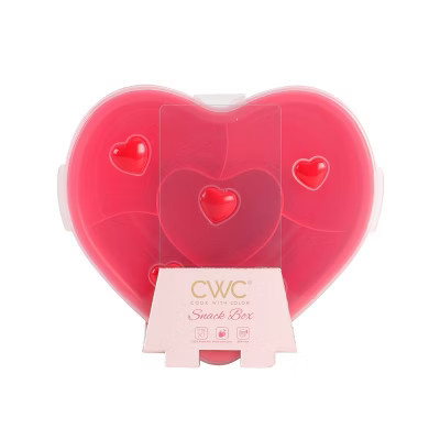 Cook With Color Heart Icons Personal Sized Snack Box Food Storage Container Red | Target