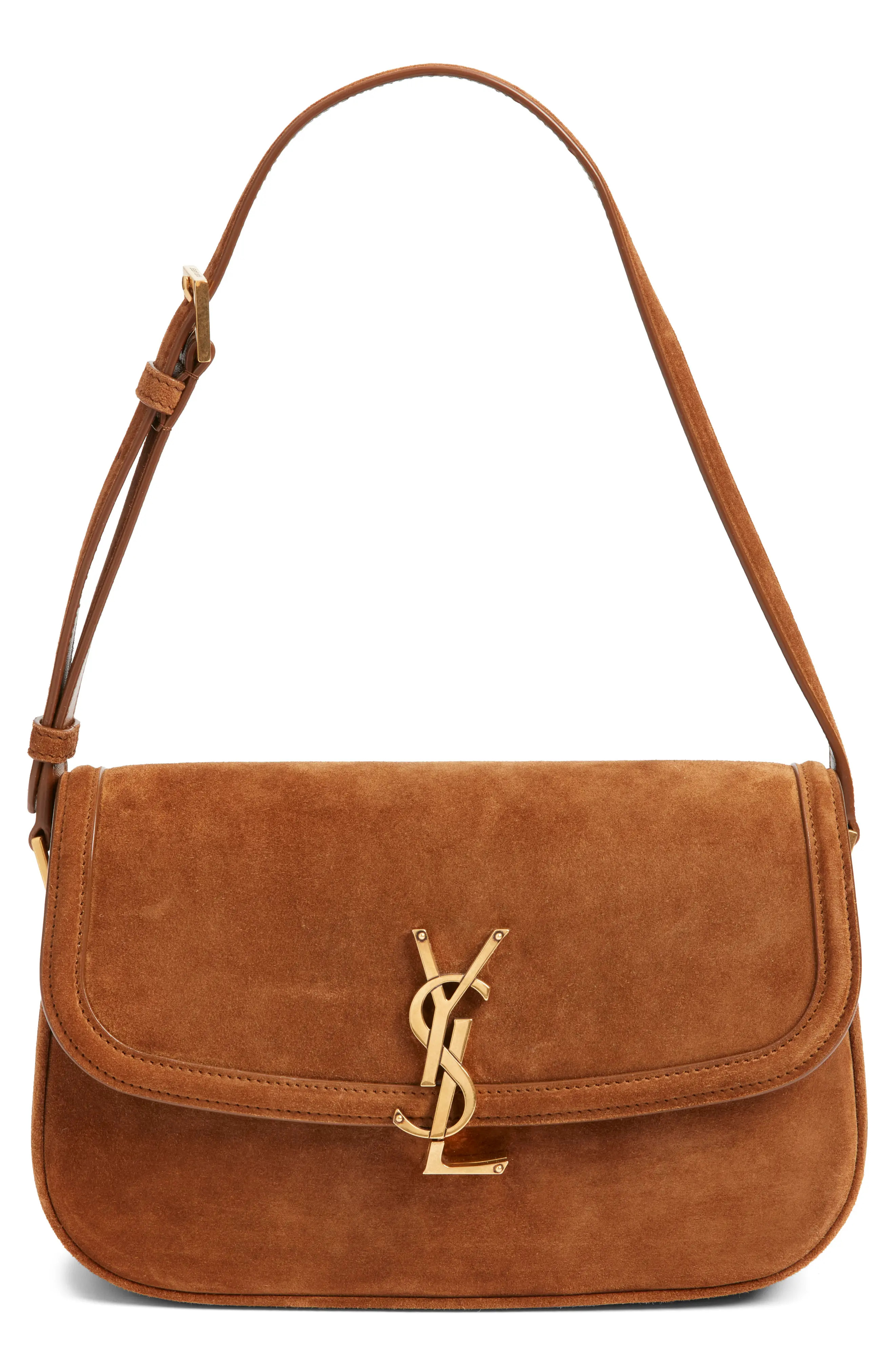 Saint Laurent Medium Solferino Suede Shoulder Bag (Women) | Nordstrom | Nordstrom