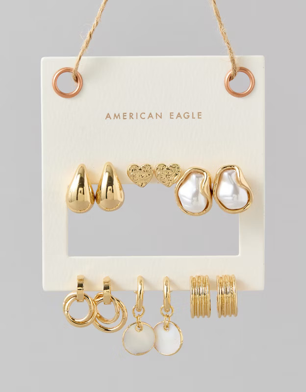 AEO Sculpted Earring 6-Pack | American Eagle Outfitters (US & CA)