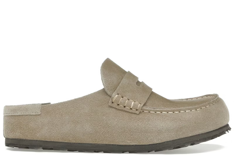 Men's Birkenstock Naples Wrapped Suede Leather Sneakers in Taupe | StockX