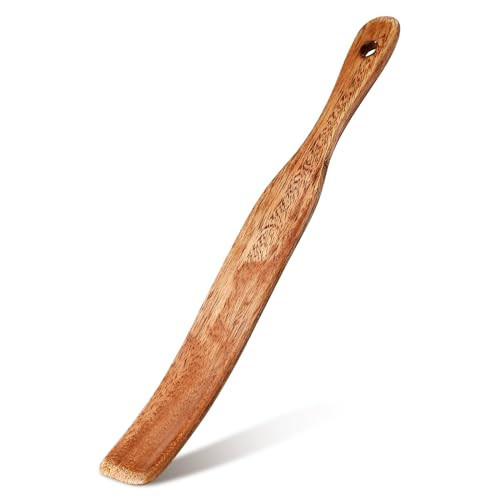Baderke 11 Inch Wooden Spatula Acacia Skinny Spurtle for Sourdough Starter Sourdough Mixer Bread Stirring Stick for Kitchen Cooking Baking Tools(1 Pc) | Amazon (US)