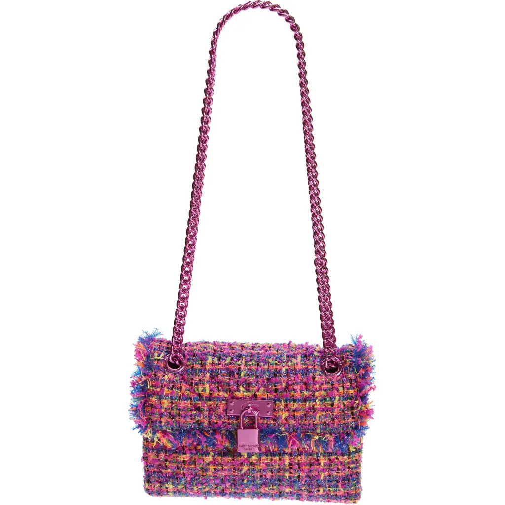 Kurt Geiger London Tweed Mini Bixton Shoulder Bag in Fushia Cmb at Nordstrom Rack | Nordstrom Rack