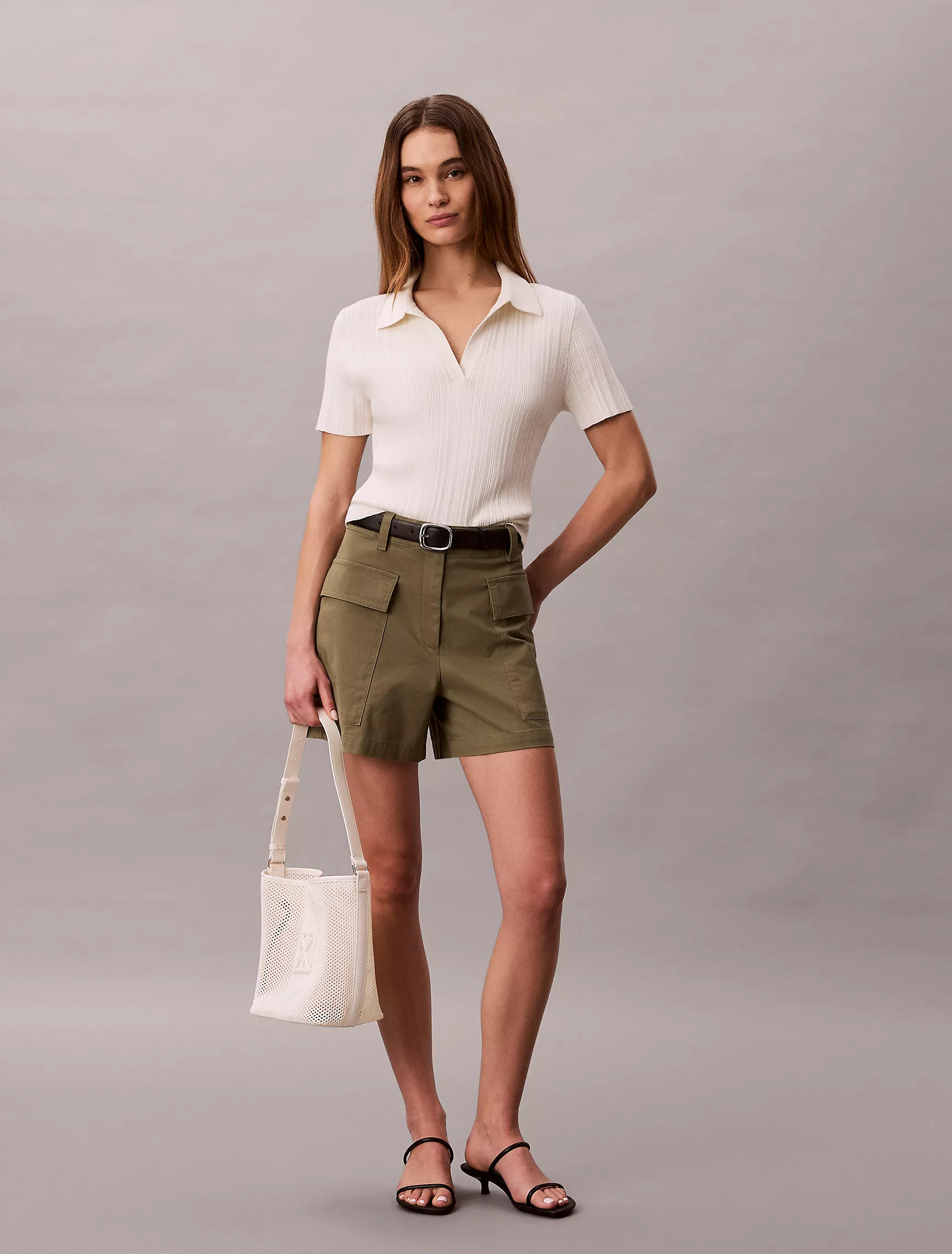 Smooth Cotton Rib Polo T-Shirt | Calvin Klein | Calvin Klein (US)