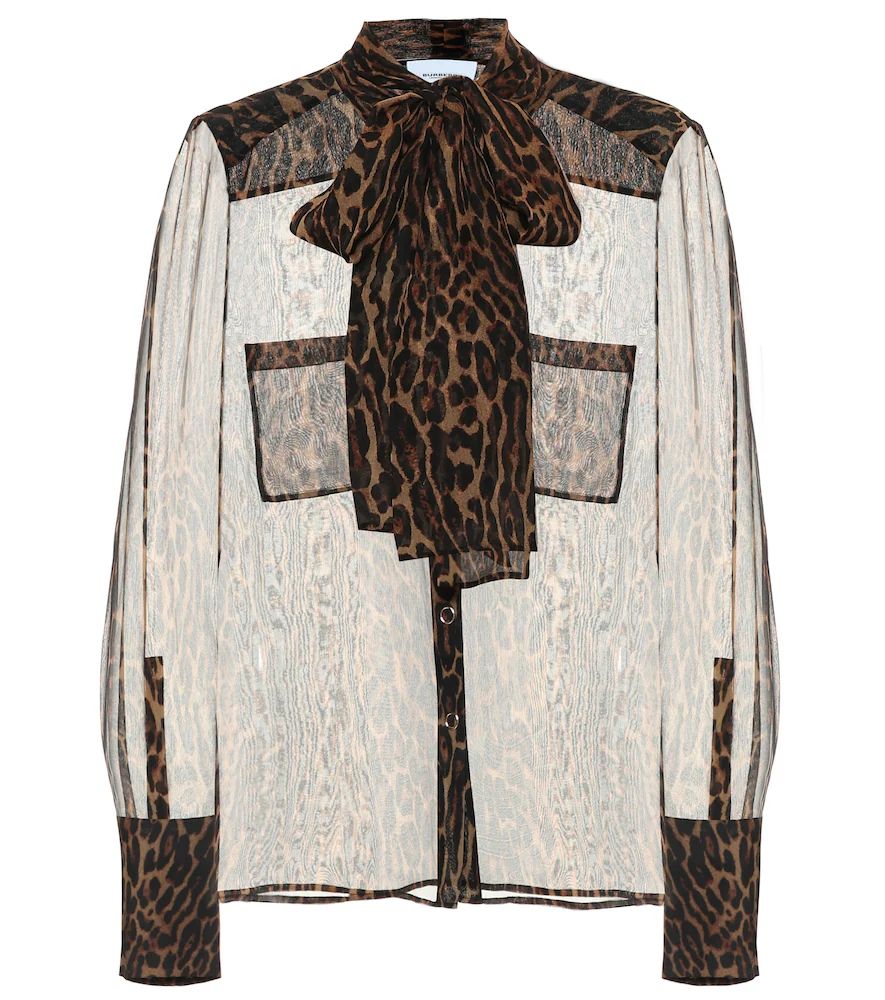 Leopard-print silk blouse | Mytheresa (DACH)