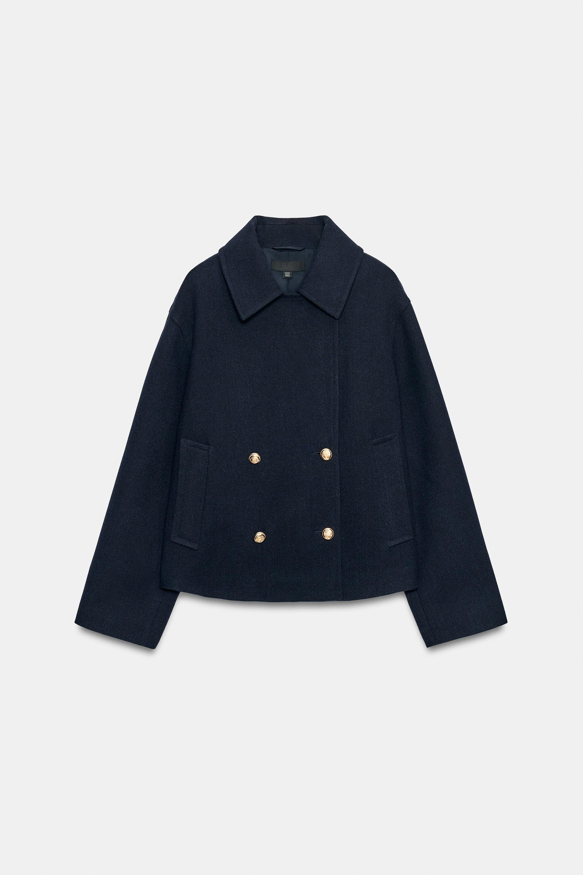 Zara - Faux Fur Lapel Coat In Camel - L - Woman | Zara UK