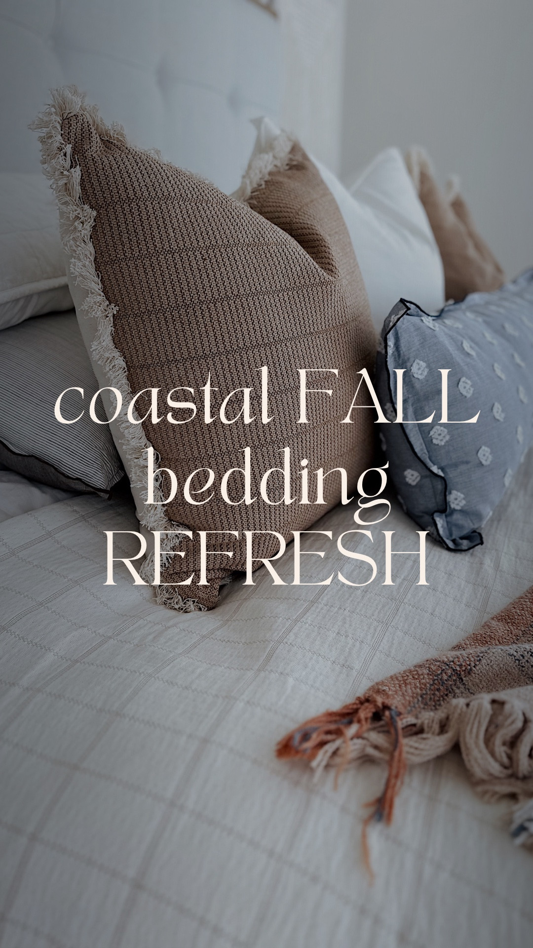 Cozy coastal vibes meet autumn tones 🍂🛏️ Loving this fall bedding refresh with the perfect mix of texture and warmth — and yes, it’s all from @Target 🤍 #coastalfall #targetstyle #beddingrefresh #coastaldecor #falldecorideas #fallhomedecor #targetfinds #targethome #homerefresh #bedroomdecor #neutraldecor #coastalstyle #fallcozyvibes #targetbedding #mrsmcmurdie

#LTKHome #LTKautumn #LTKSeasonal