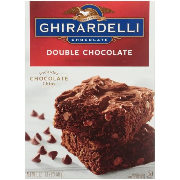 Ghirardelli® Double Chocolate Premium Brownie Mix, 18 oz Box | Walmart (US)