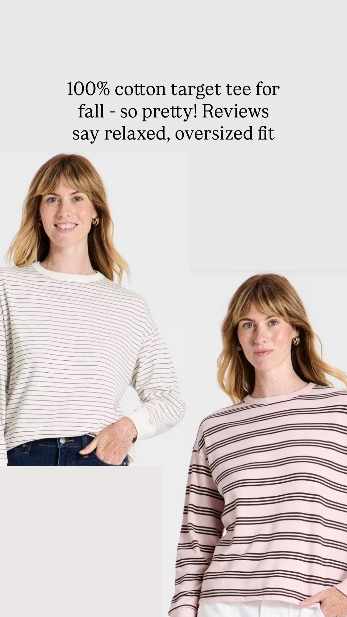Such a pretty 100% cotton target tee for fall! Reviews say relaxed and oversized fit.

#LTKgrwm #LTKootd #LTKNYFW
