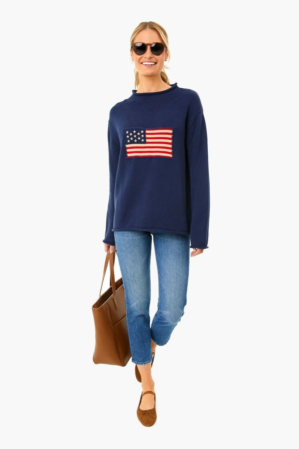 Navy Americana Sweater | Tuckernuck (US)