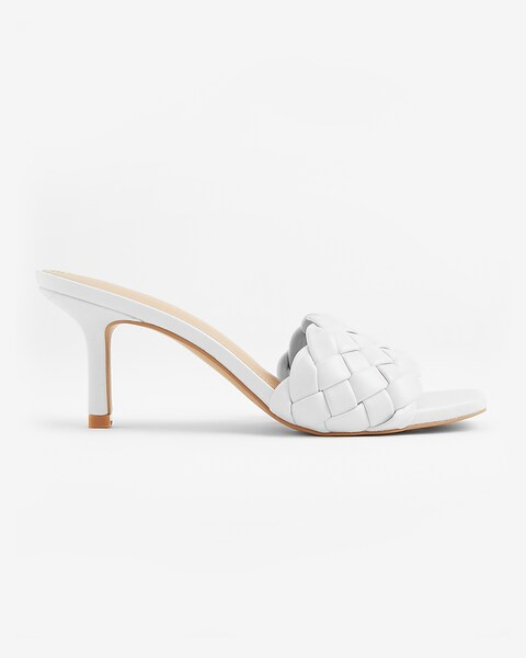 Quilted Slide Heels | Express