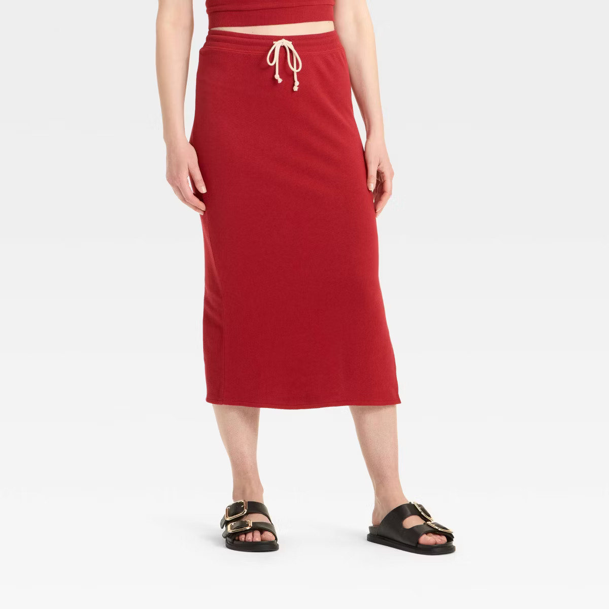 Women's Leisure Studio French Terry Midi Pencil Skirt - Universal Thread™ | Target