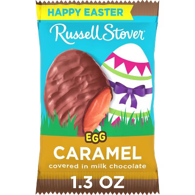 Russell Stover Easter Milk Chocolate Caramel Egg - 1.3oz | Target