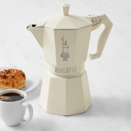 Bialetti Moka Stovetop Espresso Maker 6-Cup, Cream | Williams-Sonoma