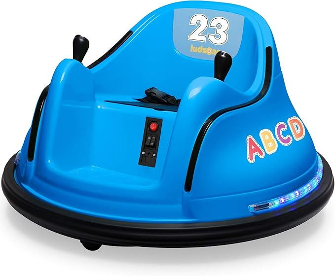 Kidzone DIY Sticker Race Car 12V Kids Toy Electric Ride On Bumper Car Vehicle with Remote Control... | Amazon (US)