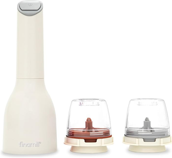 FinaMill Classic Battery Spice Mill – Battery Operated Salt and Pepper Grinder Set, Includes 2 ... | Amazon (US)
