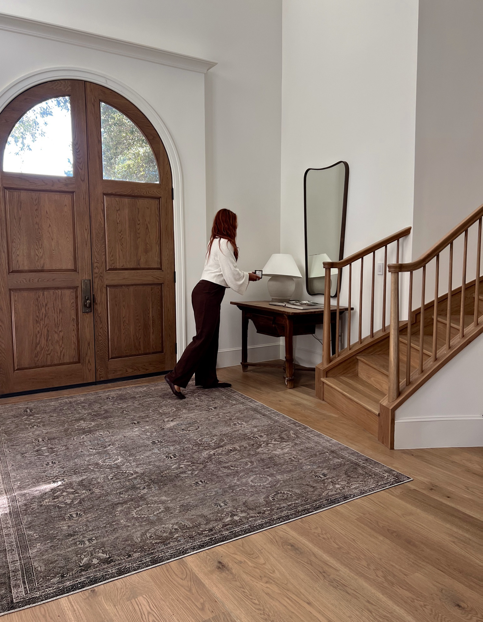 This rug has been so good to us in the past four years. I can’t believe how well it’s held up given the price. It used to live in our family room layered on top of a sisal and now is standing in as our entry rug  

#LTKHome