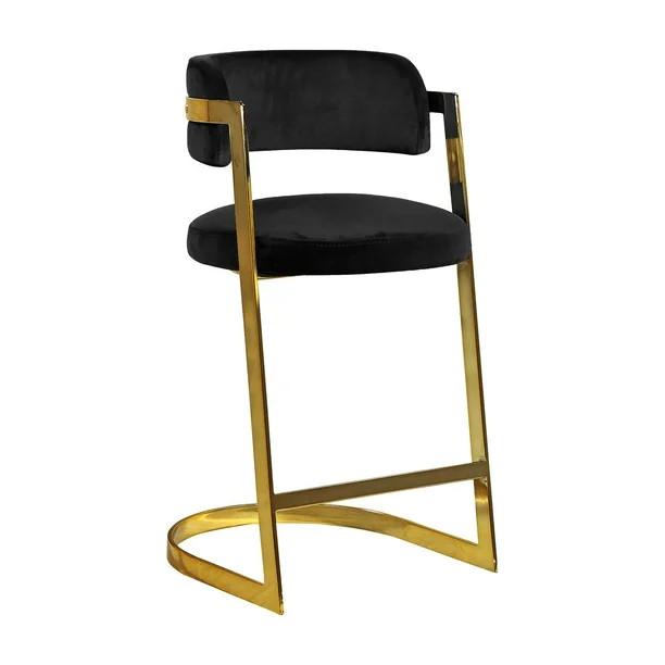 Meridian Furniture Inc Stephanie 26 in. Upholstered Counter Stool - Set of 2 | Walmart (US)