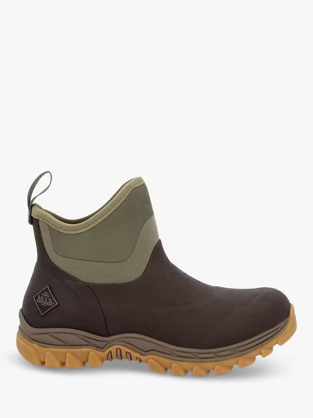 MuckArctic Sport II Ankle Boots, Dark Brown/Olive | John Lewis (UK)