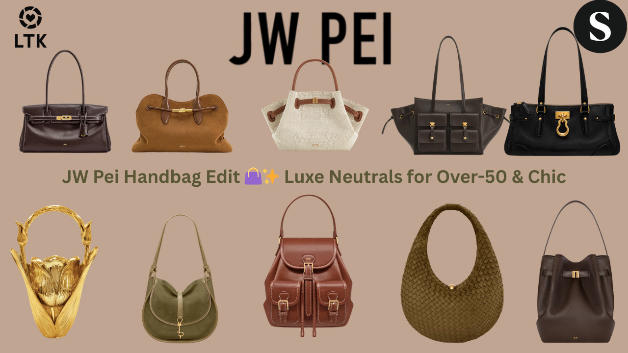 JW Pei Handbag Edit 👜✨ Luxe Neutrals for Over-50 & Chic

If you love structured neutrals, soft suede textures, and elevated everyday bags — this JW Pei edit is for you.
From chocolate browns to olive suede and classic black totes, these pieces look expensive without the luxury price tag.
Minimal. Polished. Grown.
Shop all my JW Pei picks below on ShopMy + LTK 💋

✨ Shop my full JW Pei handbag edit on ShopMy ✨ See how I style each bag on LTK
Links are always in my description box + bio, beauties 💋


ShopMy:
https://shopmy.us/shop/collections/3942188



LTK:



Ella Tulip Vase Top Handle Bag – Gold
A sculptural top-handle bag with a modern tulip silhouette and gold finish. Structured and statement-making — perfect for events or elevating a neutral outfit.
Yara Shoulder Bag – Dark Brown
A sleek, curved shoulder bag in rich dark brown. Clean lines and minimalist design make it an everyday staple that pairs beautifully with camel, cream, and denim.
Linda Tote Bag – Dark Brown
A roomy structured tote with polished simplicity. Ideal for work, travel, or content days when you need space without sacrificing style.
Hana Mini Tote Bag – Brown Canvas
Compact and casual with a refined silhouette. The brown canvas keeps it relaxed while the structured shape keeps it chic.
Arla Small Faux Suede Hobo Bag – Olive Green
Soft faux suede in a slouchy hobo shape. The olive tone adds subtle color while staying neutral and wearable.
Yvette Elongated Tote Bag – Black
Long, sleek, and modern. A minimalist black tote that feels editorial and pairs effortlessly with tailored looks.
Adele Metal Rope Knot Tote Bag – Caramel Brown
Statement rope-knot detailing adds texture and interest to this caramel-toned tote. Warm and sophisticated.
Harper Buckle Pocket Backpack – Dark Brown
Structured backpack with buckle accents. Practical but polished — perfect for hands-free days without looking casual.
Nola Faux Suede Woven Hobo Shoulder Bag – Olive Green
Textured woven detailing in soft olive suede. Relaxed luxury energy with a subtle statement.
Clara Lock Accent Bucket Shoulder Bag – Mocha Brown
C 

 #LTKgrwm #LTKootd #LTKOver40