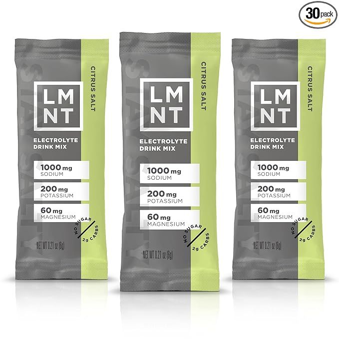 Drink LMNT LMNT Zero-Sugar Electrolytes - Citrus Salt - Hydration Powder Packets | No Artificial ... | Amazon (US)