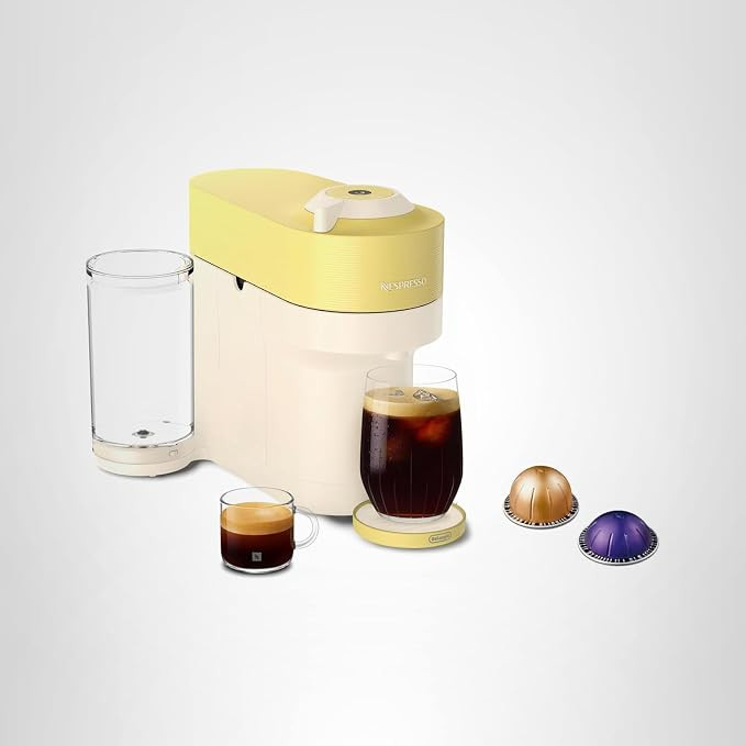 Nespresso Limited-Edition Vertuo Pop+ Coffee and Espresso Maker by De'Longhi, Pastel Yellow | Amazon (US)