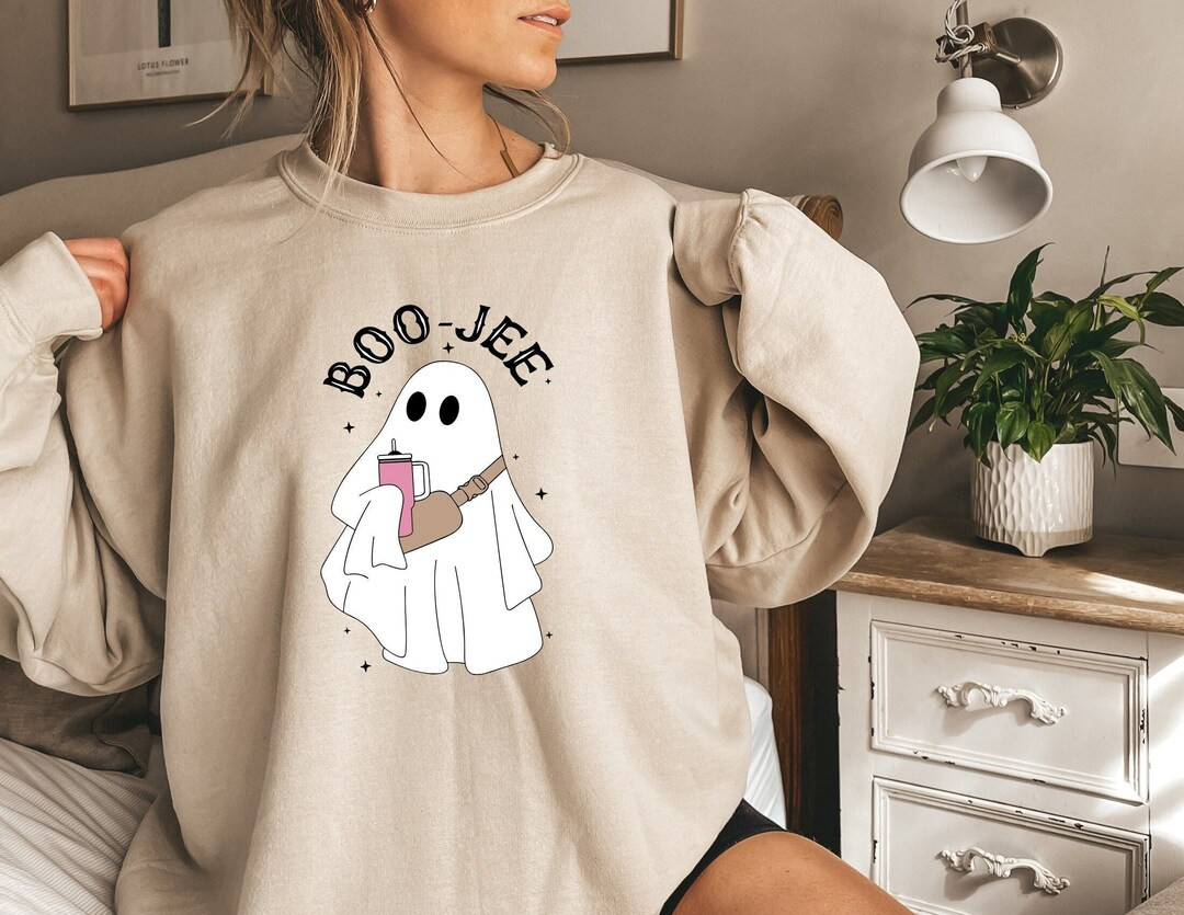 Boo Jee Ghost Sweatshirt: Spooky Halloween Vibes - Etsy | Etsy (US)