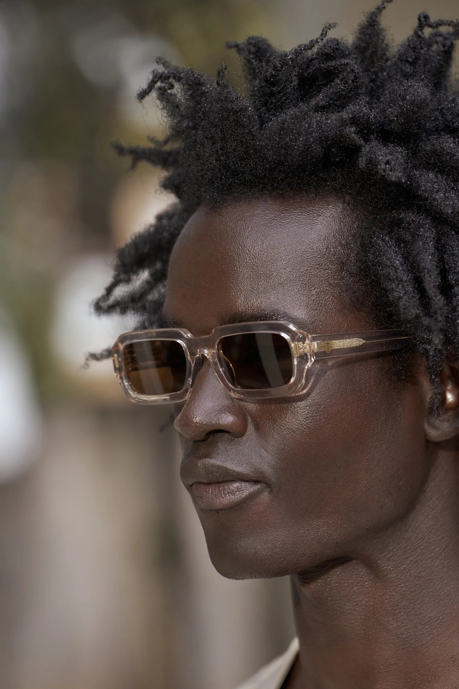 EMBLEM SUNGLASSES - CHAMPAGNE | The Couture Club
