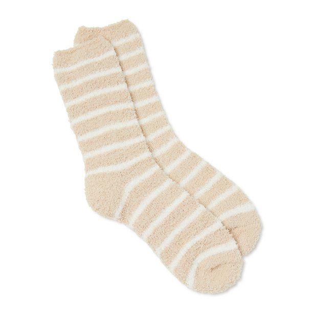 Joyspun Women's Crew Cozy Socks, 1-Pack - Walmart.com | Walmart (US)