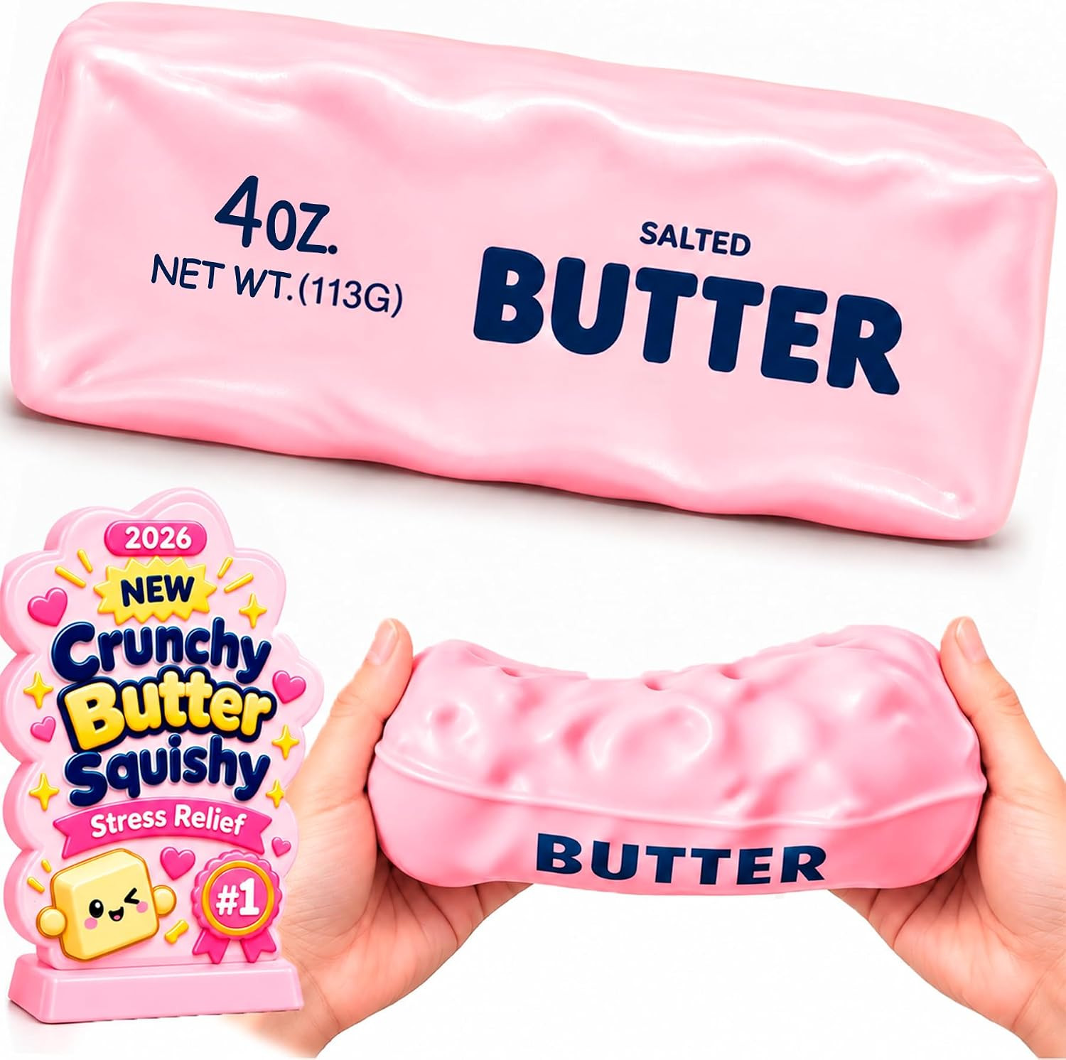 Crunchy Butter Squishy Slow Rising ASMR Sensory Fidget Toy for Adults | Amazon (US)
