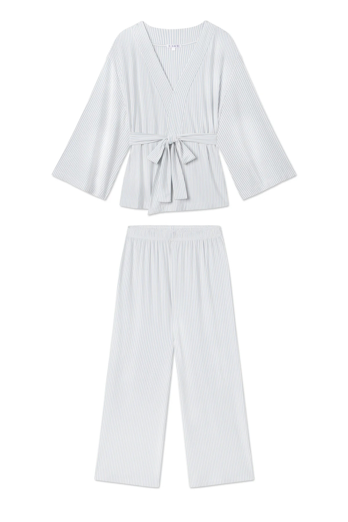 DreamModal Kimono Pajama Set in Fog | Lake Pajamas