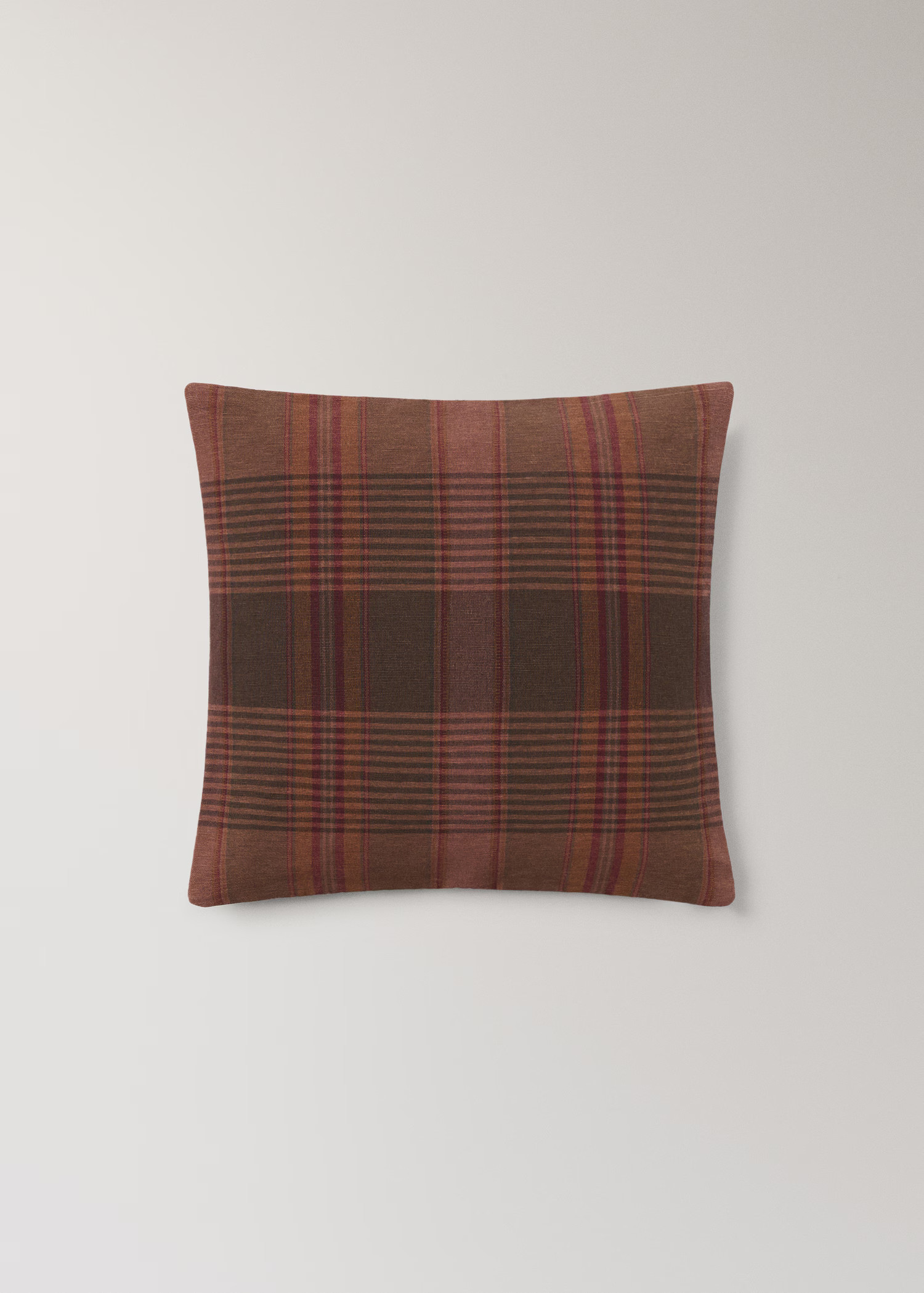 Overdyed checked cushion cover 50x50cm | Mango (US/MX/AU)