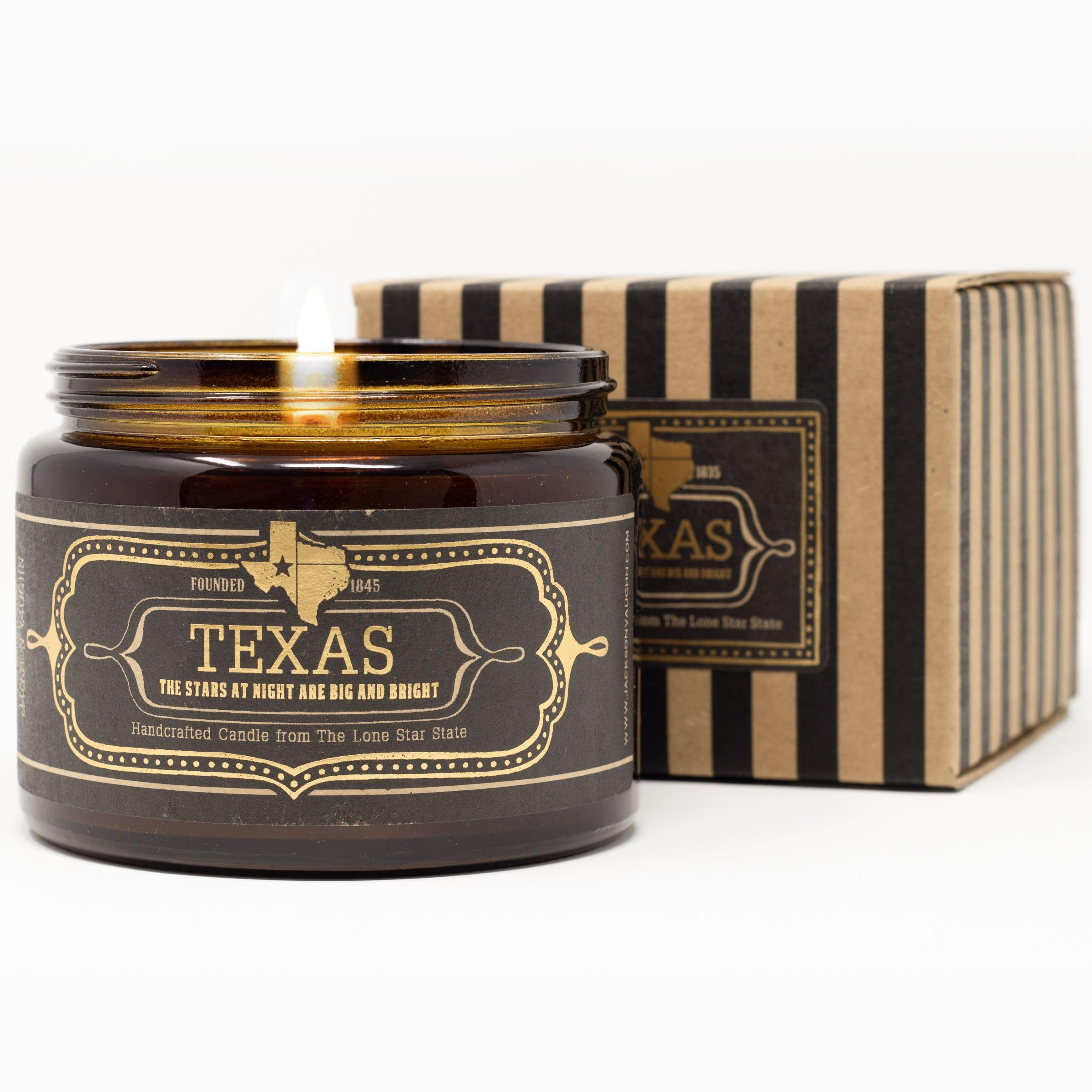 Jackson Vaughn Scented Texas Candle, Texas - Scents of Wild Sage, Vanilla, Campfire - 16oz Jar - ... | Amazon (US)