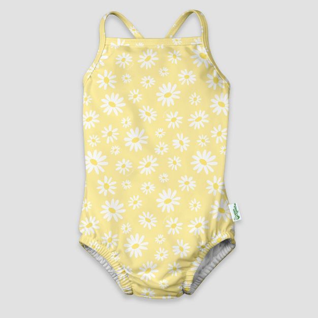 green sprouts Toddler Girls' One Piece Swimsuit with Built-In Diaper - Yellow | Target