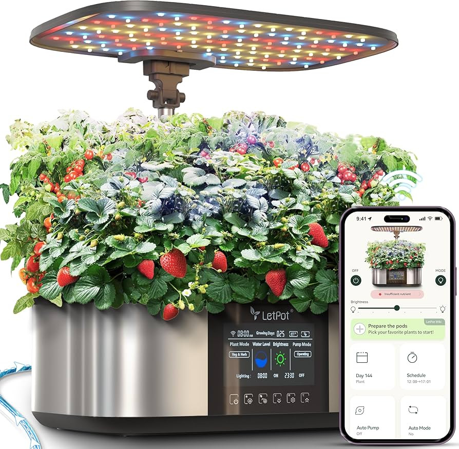 LetPot LPH-Max Hydroponics Growing System Kit, 21 Pods APP & WiFi Automatic Controlled Smart Indo... | Amazon (US)