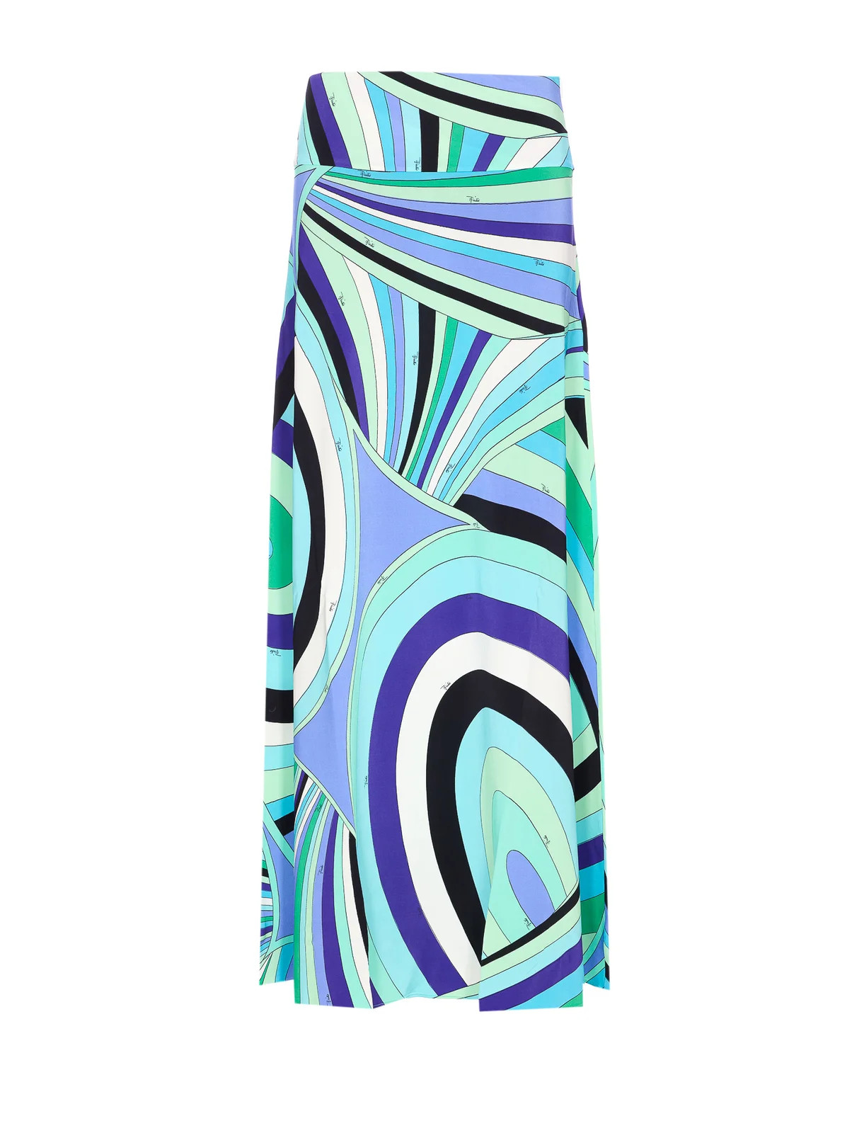 PUCCI Abstract Printed High Waist Midi Skirt | Cettire Global