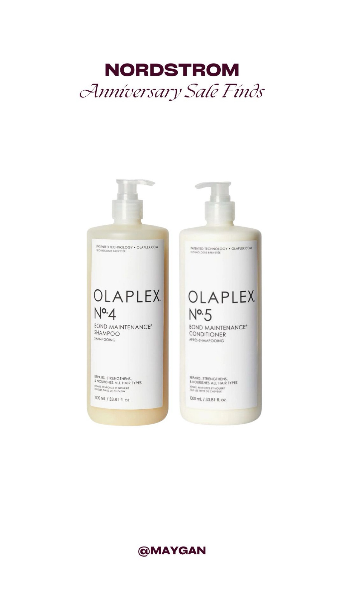 

Nordstrom Anniversary Sale Find

N Sale, Anniversary Sale, Nordstrom, Summer Sale, Olaplex, Beauty, Shampoo and Conditioner, hair wash routine, Olaplex No 4, Olaplex No 5 

#LTKBeauty #LTKSummerSales #LTKxNSale