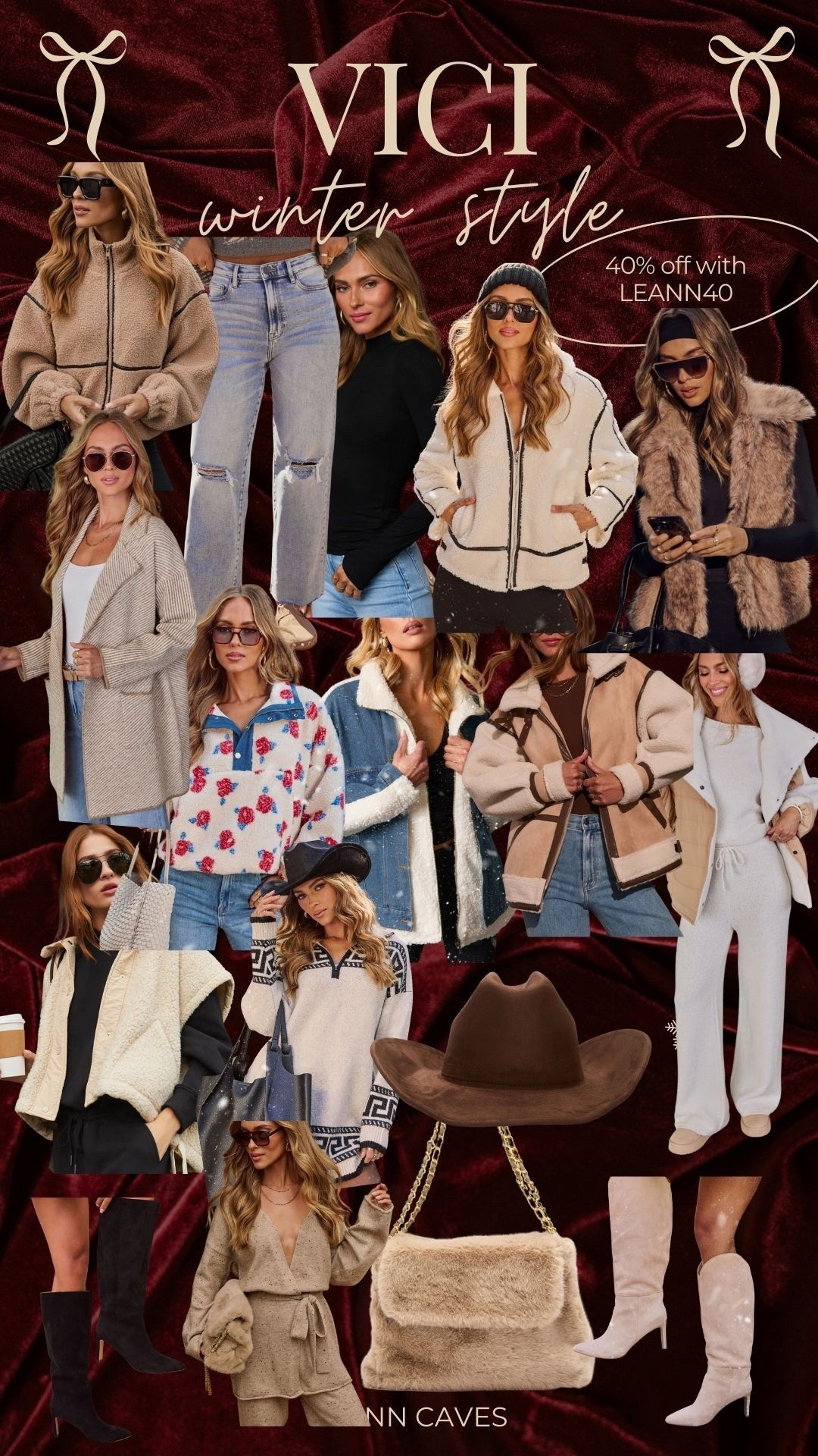 winter style: puffer jackets, high waist denim, cozy layers, fur & knee high boots! everything is 40% off with LEANN40 ✨ vici, winter outfit 

#LTKFindsUnder100 #LTKootd