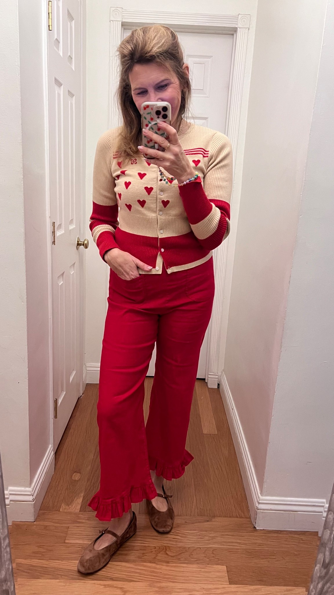 Tuesday’s OOTD- wearing my normal size. 

#LTKValentine #LTKootd #LTKOver40