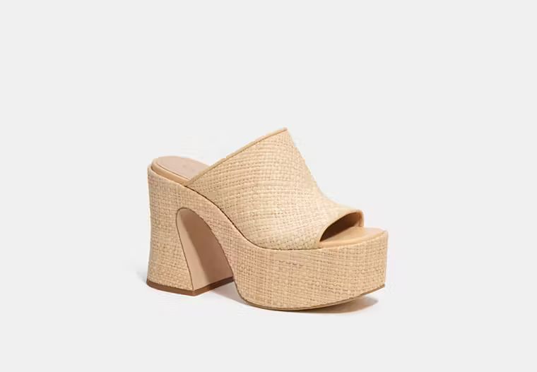 Bobi Straw Platform Sandal | Coach (US)