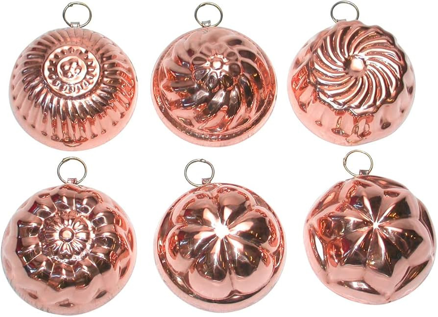 Set of 6 Geometric Home Decorations - Pure Copper - Size 8x8 cm - Also used as a Mold for Chocola... | Amazon (US)