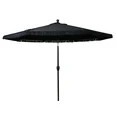 Better Homes & Gardens Outdoor 9' Black Ventura Fringe Round Crank Premium Patio Umbrella | Walmart (US)